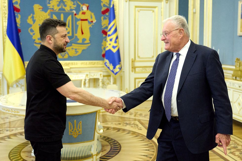 President \u200bZelensky with Special Envoy for Ukraine Keith Kellogg