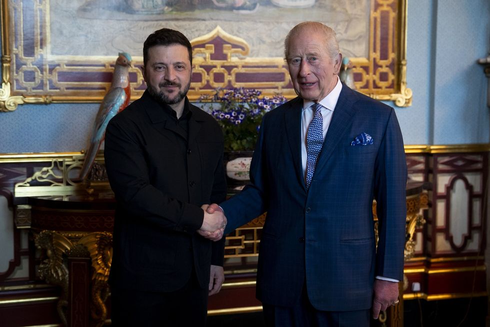 President Volodymyr Zelensky and King Charles