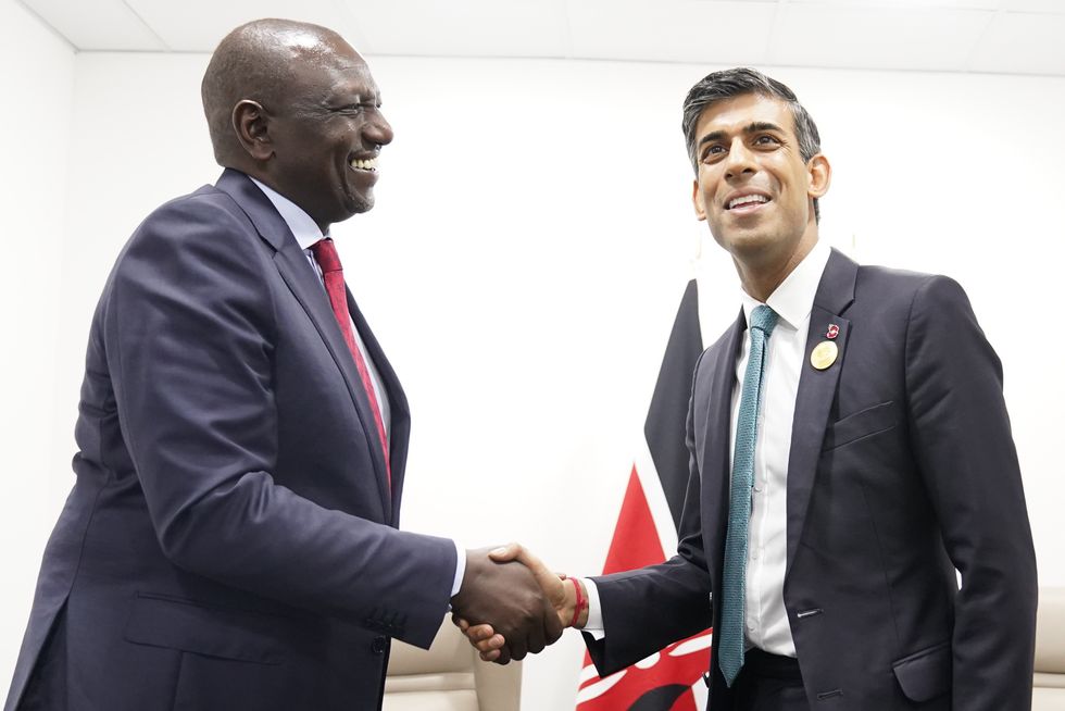 President William Ruto and Rishi Sunak
