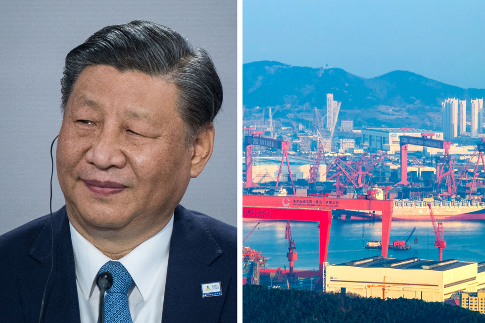 President Xi and China docks