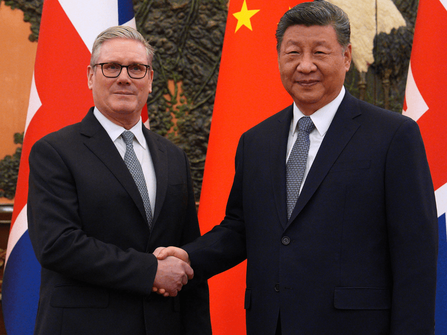 President Xi and Keir Starmer