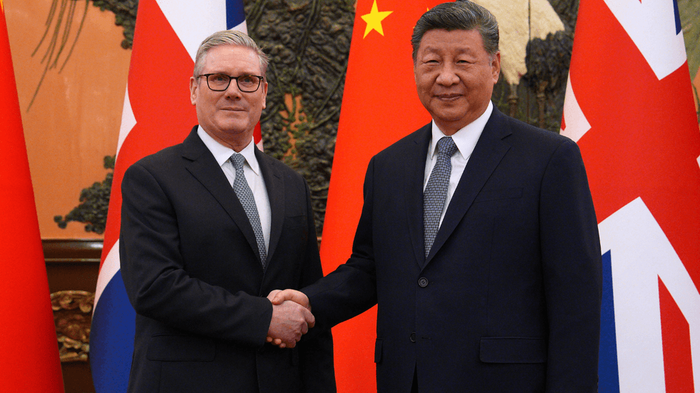 President Xi and Keir Starmer