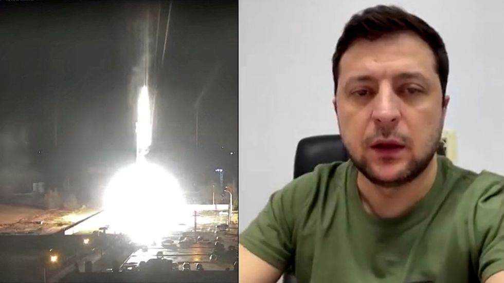 President Zelenskyy on Russia's nuclear power station attack