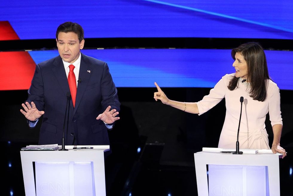 Presidential candidates Ron DeSantis and Nikki Haley