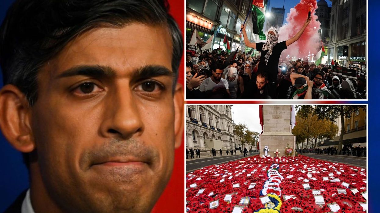 'Gutless!' Rishi Sunak faces explosion of backlash after 'weak' a Palestine Armistice Day protest response: 'Do something!'