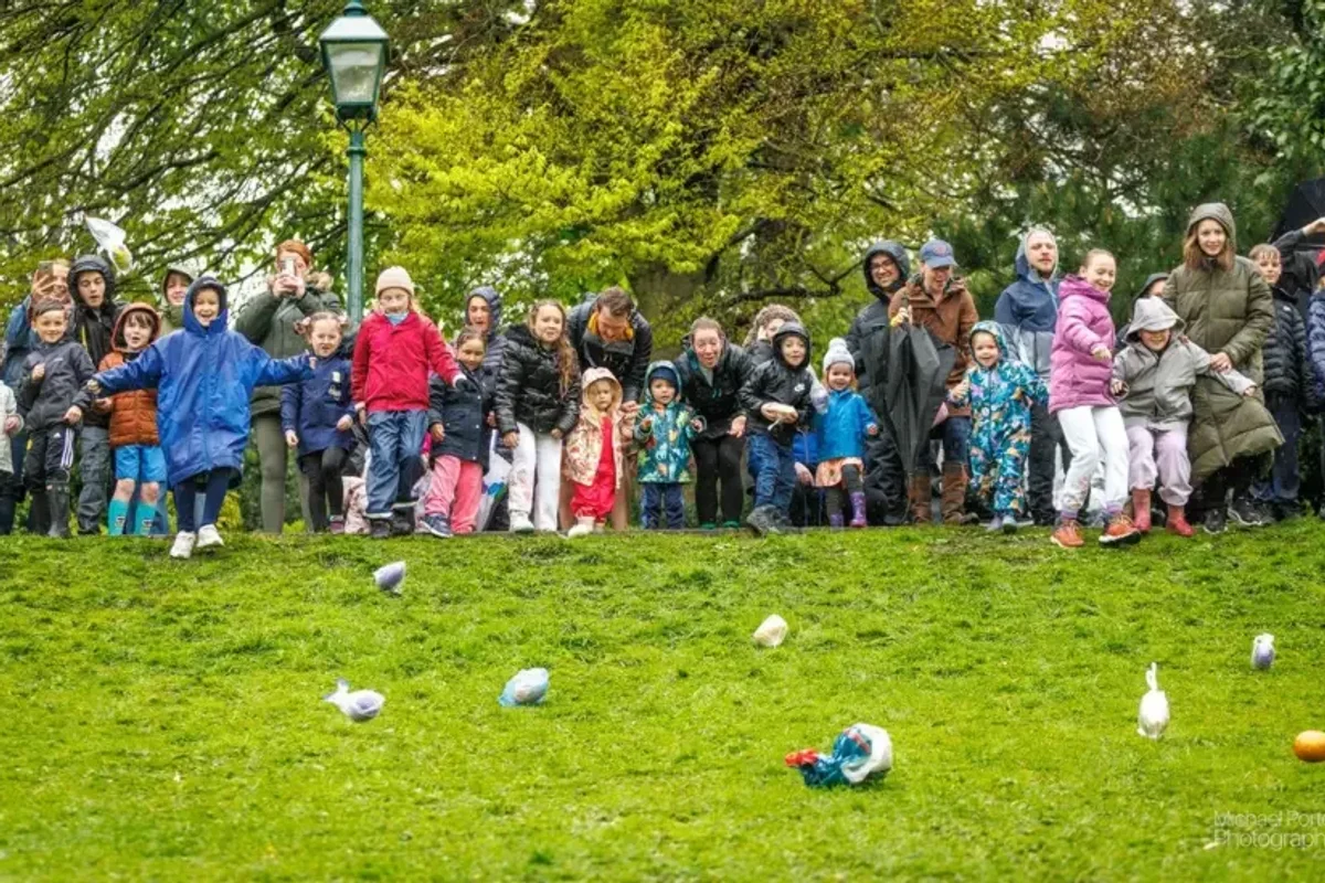 Preston Council's egg-rolling event