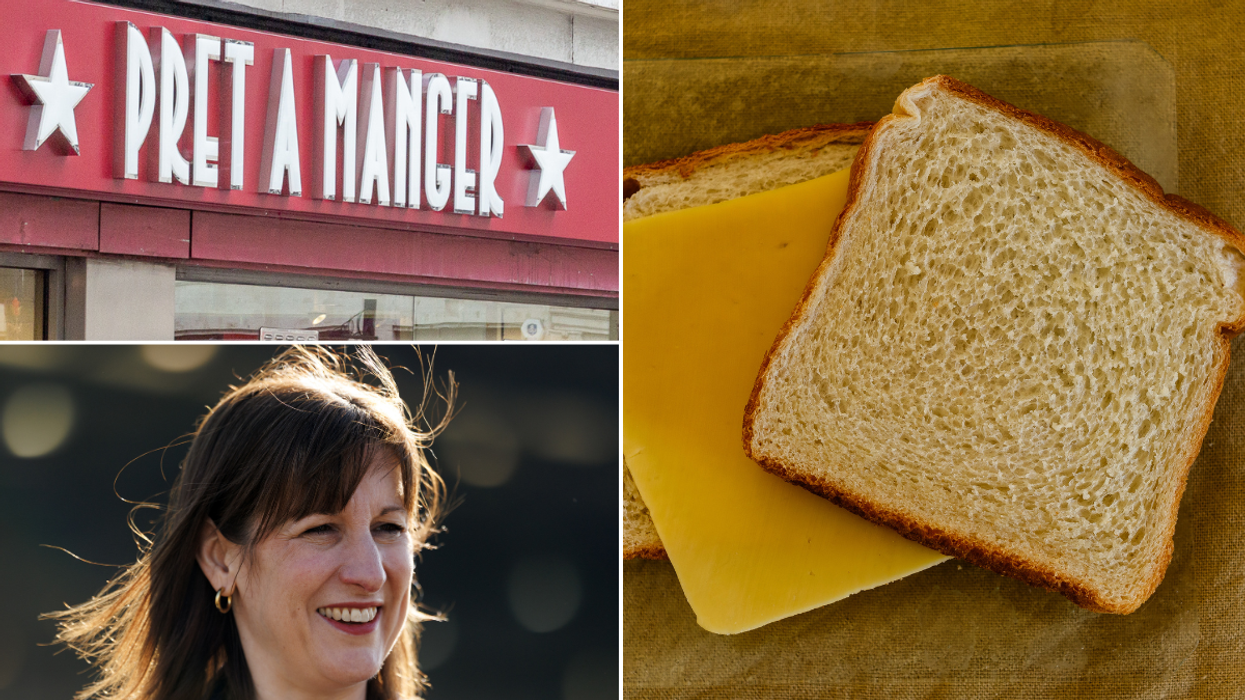 Pret A Manger; Cheese sandwich; Rachel Reeves