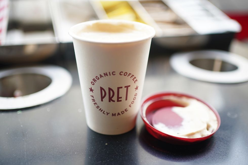 Pret A Manger coffee
