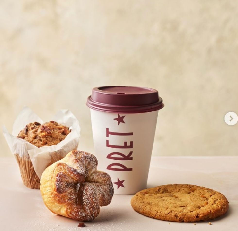 Pret a Manger pastries