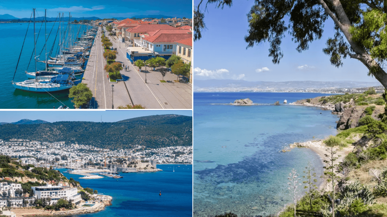 Preveza Greece / A photo of the Turkish holiday resort / Paphos Cyprus