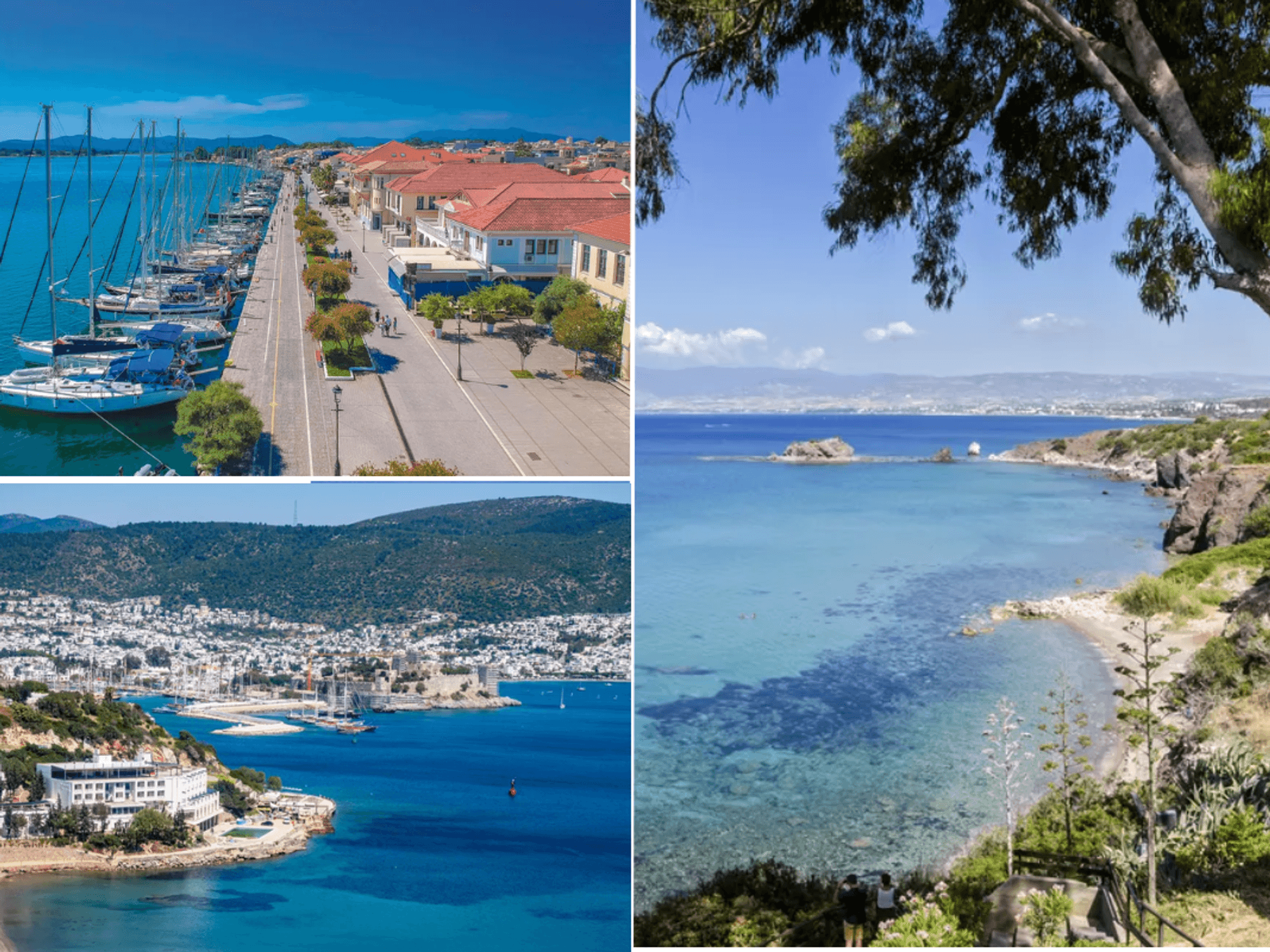Preveza Greece / A photo of the Turkish holiday resort / Paphos Cyprus