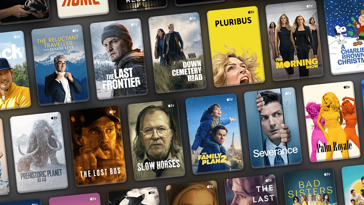 preview artwork for the covers of dozens of exclusive apple tv plus shows