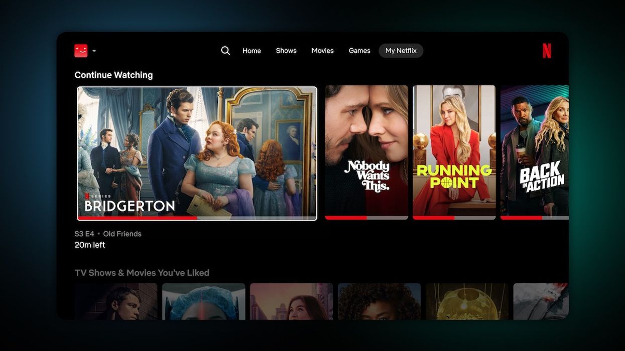 preview picture of the new netflix design for smart tv in 2025