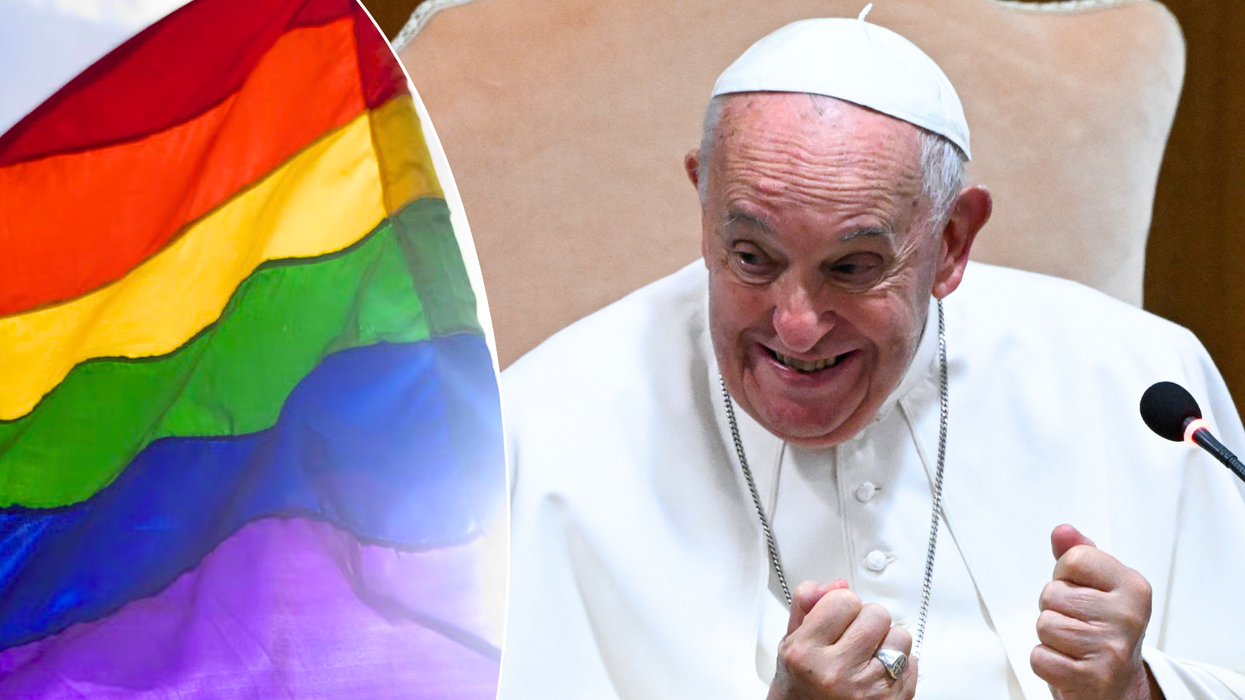 Pride flag/Pope Francis