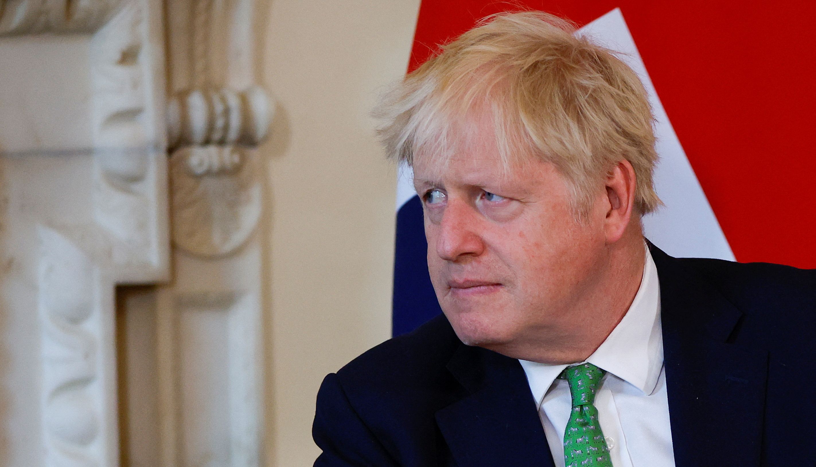 Prime Minister Boris Johnson ahead of talks with Prime Minister of New Zealand Jacinda Ardern at Downing Street, London. Picture date: Friday July 1, 2022.