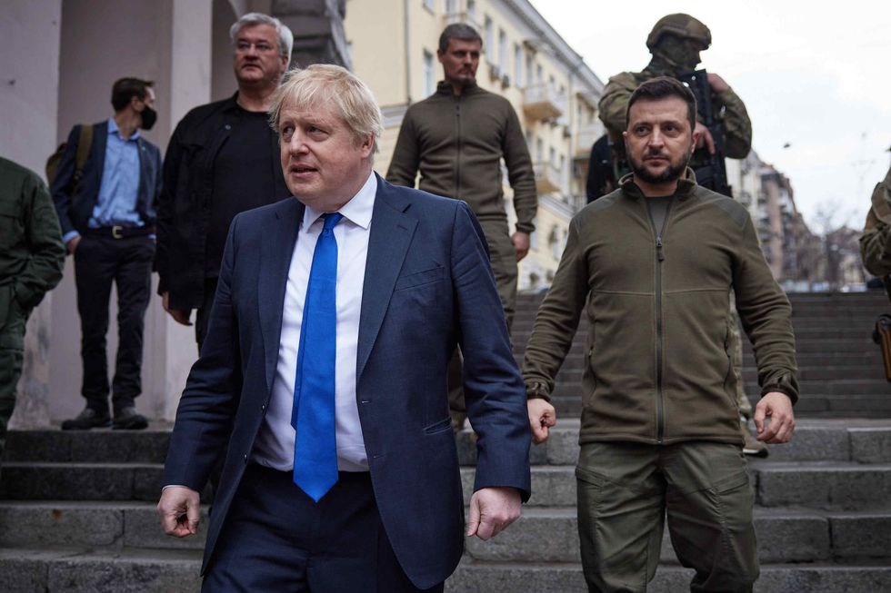 Prime Minister Boris Johnson and Ukranian President Volodymyr Zelenskyy are in discussions over the pairs fate