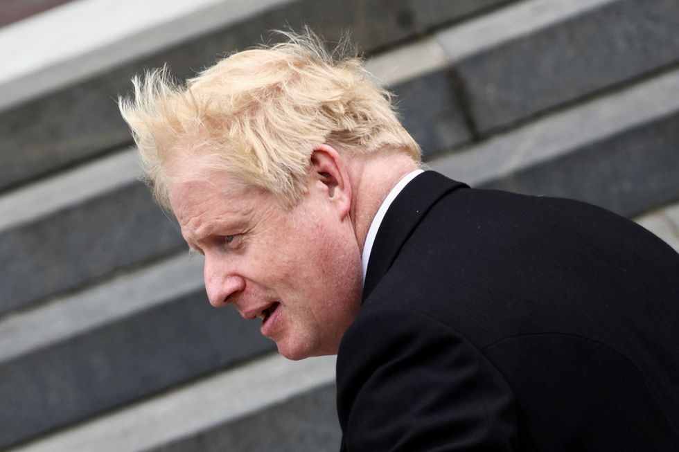 Prime Minister Boris Johnson arriving for the National Service of Thanksgiving at St Paul's Cathedral, London, on day two of the Platinum Jubilee celebrations for Queen Elizabeth II. Picture date: Friday June 3, 2022.