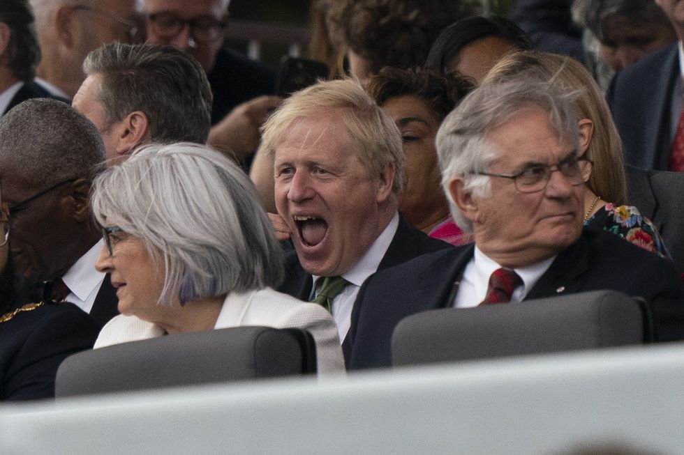 Prime Minister Boris Johnson at the Platinum Party at the Palace in front of Buckingham Palace, London, on day three of the Platinum Jubilee celebrations for Queen Elizabeth II. Picture date: Saturday June 4, 2022.
