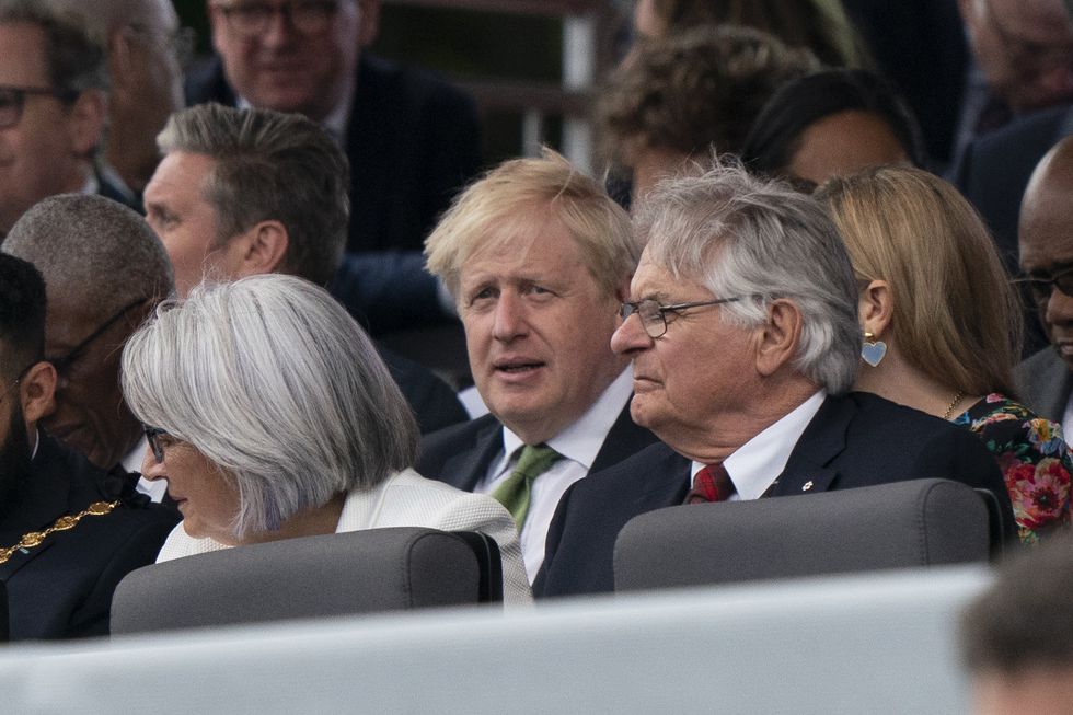 Prime Minister Boris Johnson at the Platinum Party at the Palace in front of Buckingham Palace, London