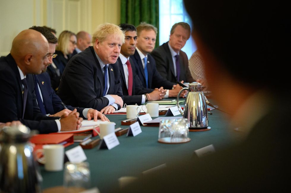 Prime Minister Boris Johnson (centre) chairs a Cabinet meeting at 10 Downing Street, London, after he survived an attempt by Tory MPs to oust him as party leader following a confidence vote in his leadership on Monday evening at the Houses of Parliament. Picture date: Tuesday June 7, 2022.