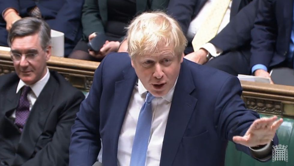 Prime Minister Boris Johnson delivers a statement to MPs in the House of Commons on the Sue Gray report. Picture date: Monday January 31, 2022.