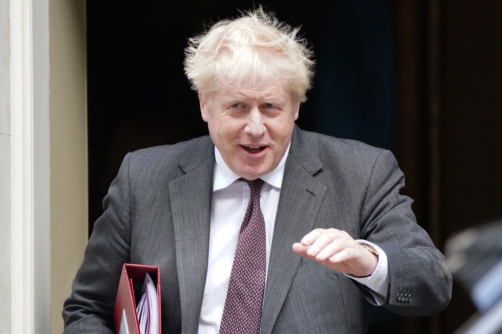 Prime Minister Boris Johnson departs 10 Downing Street, Westminster, London, to attend Prime Minister's Questions at the Houses of Parliament. Picture date: Wednesday September 15, 2021.
