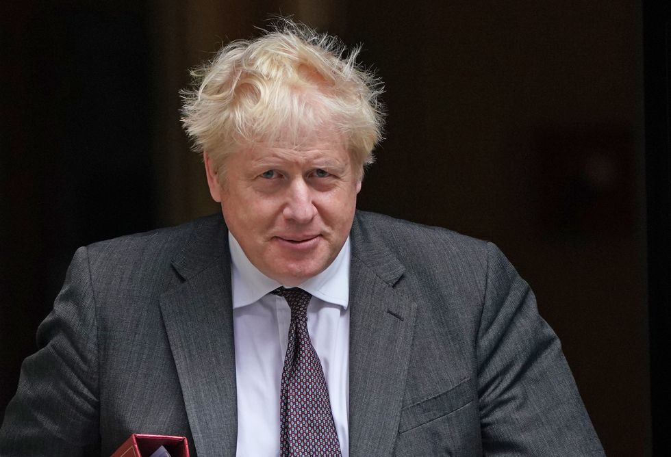 Prime Minister Boris Johnson departs 10 Downing Street, Westminster, London.