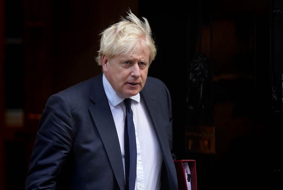 Prime Minister Boris Johnson departs 10 Downing Street.