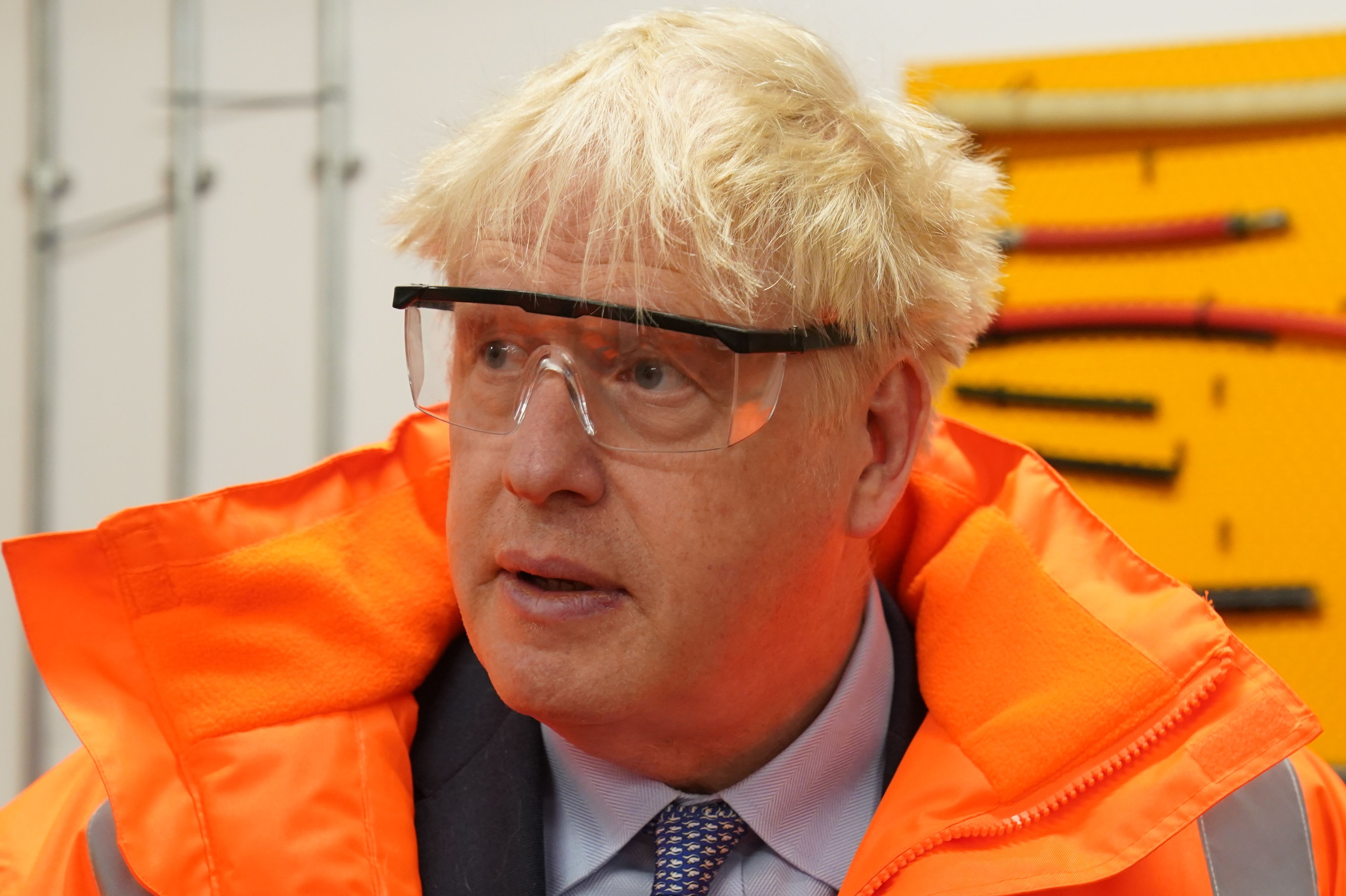 Prime Minister Boris Johnson during a visit to CityFibre Training Academy in Stockton-on-Tees, Darlington