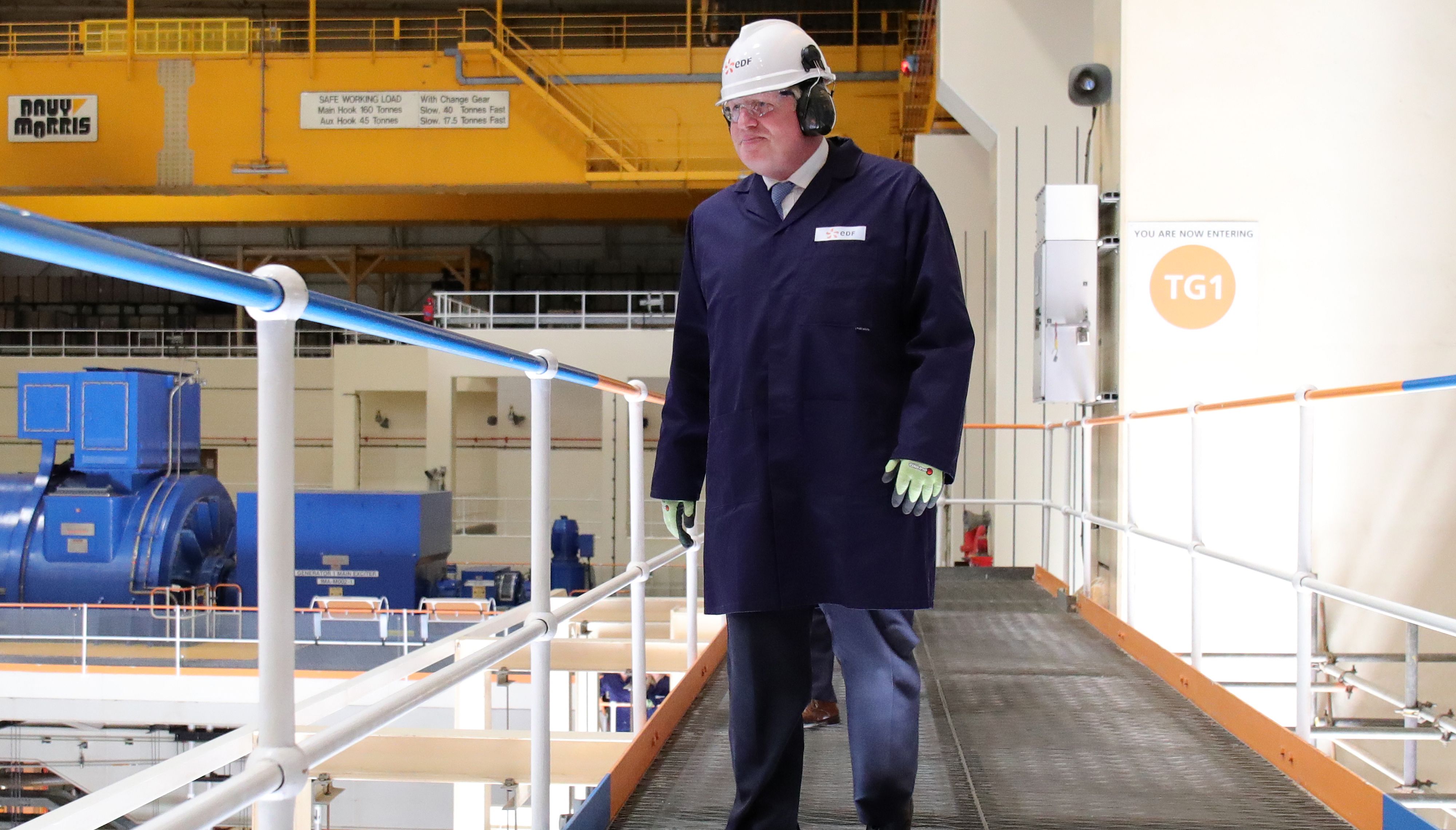 Prime Minister Boris Johnson during a visit to EDF's Sizewell B nuclear power station in Suffolk. Picture date: Thursday September 1, 2022.