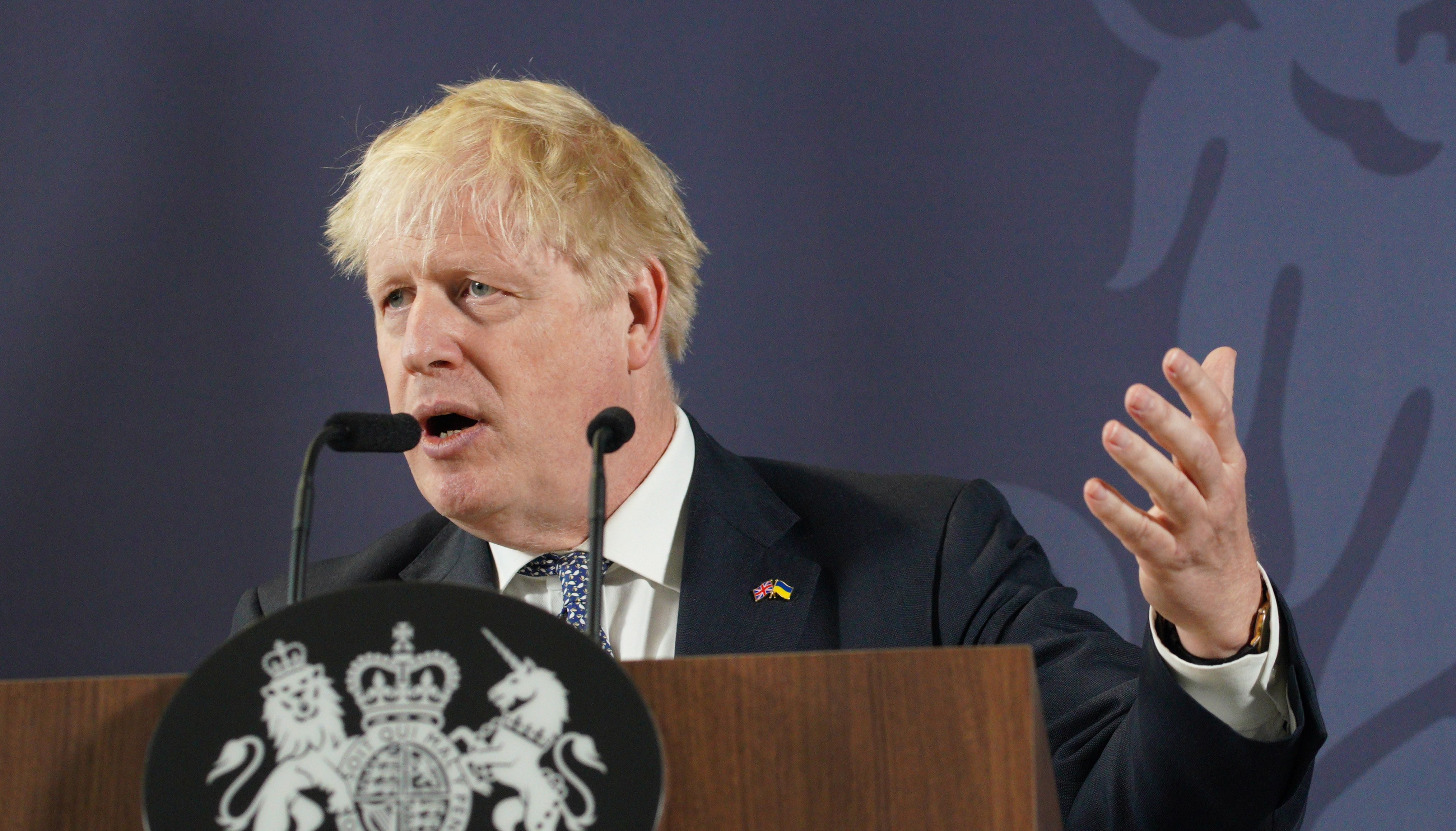 Prime Minister Boris Johnson during his speech at Blackpool and The Fylde College in Blackpool, Lancashire where he announced new measures to potentially help millions onto the property ladder. Picture date: Thursday June 9, 2022.