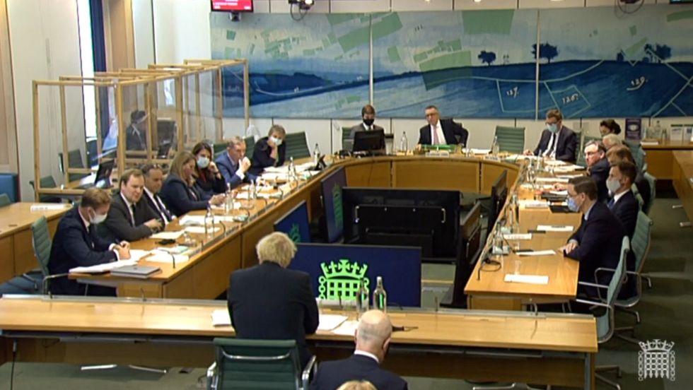 Prime Minister Boris Johnson giving evidence to the Liaison Committee at the House of Commons, London.