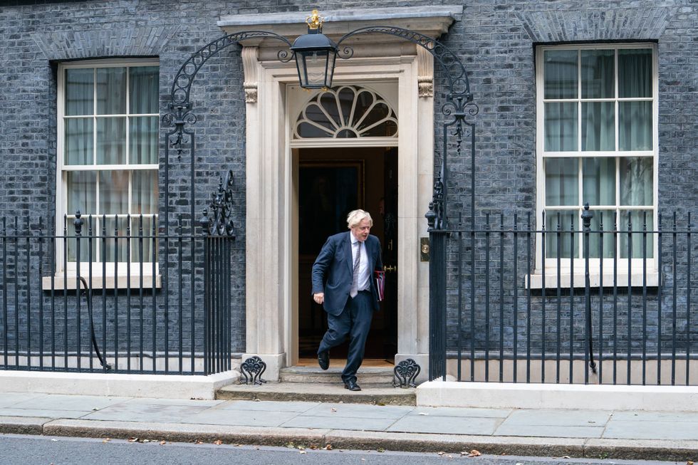 Prime Minister Boris Johnson leaving 10 Downing Street, central London.