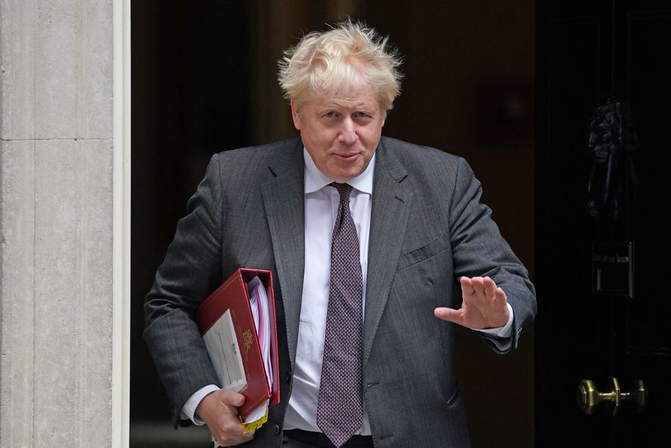 Prime Minister Boris Johnson leaving 10 Downing Street, London