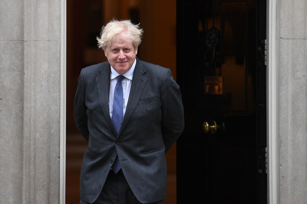 Prime Minister Boris Johnson outside 10 Downing Street, London.