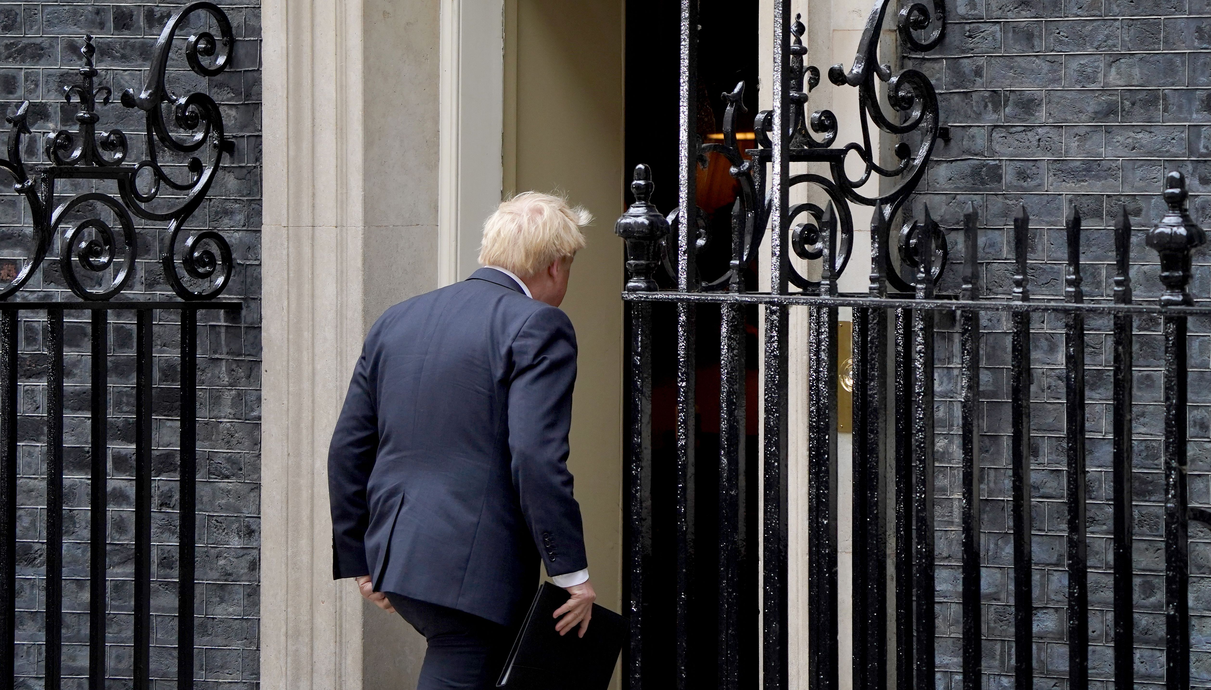 Prime Minister Boris Johnson outside 10 Downing Street