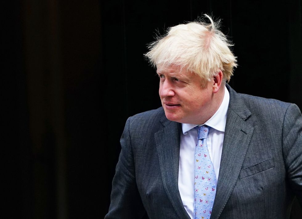 Prime Minister Boris Johnson outside 10 Downing Street.