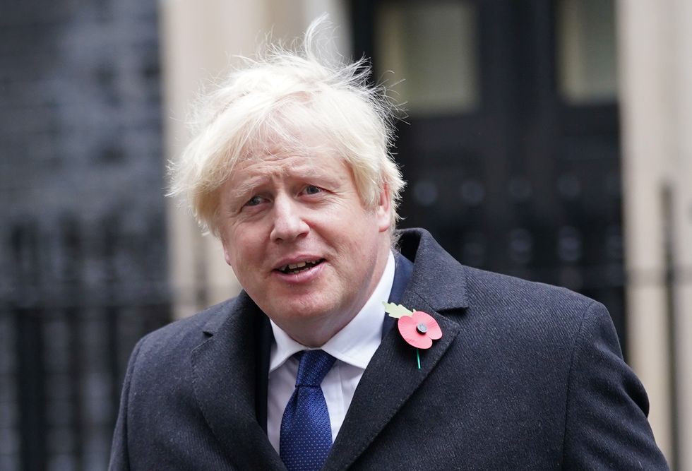 Prime Minister Boris Johnson outside Downing Street