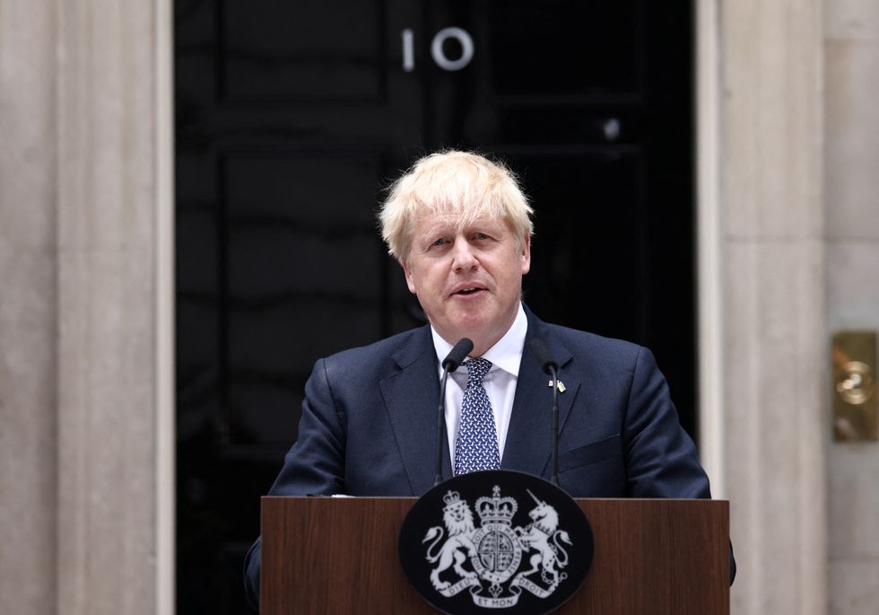 Prime Minister Boris Johnson outside No.10