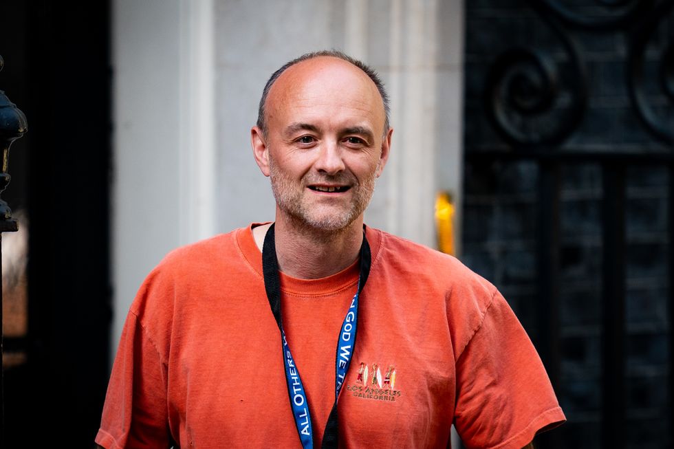 Prime Minister Boris Johnson's senior aide Dominic Cummings leaves 10 Downing Street.