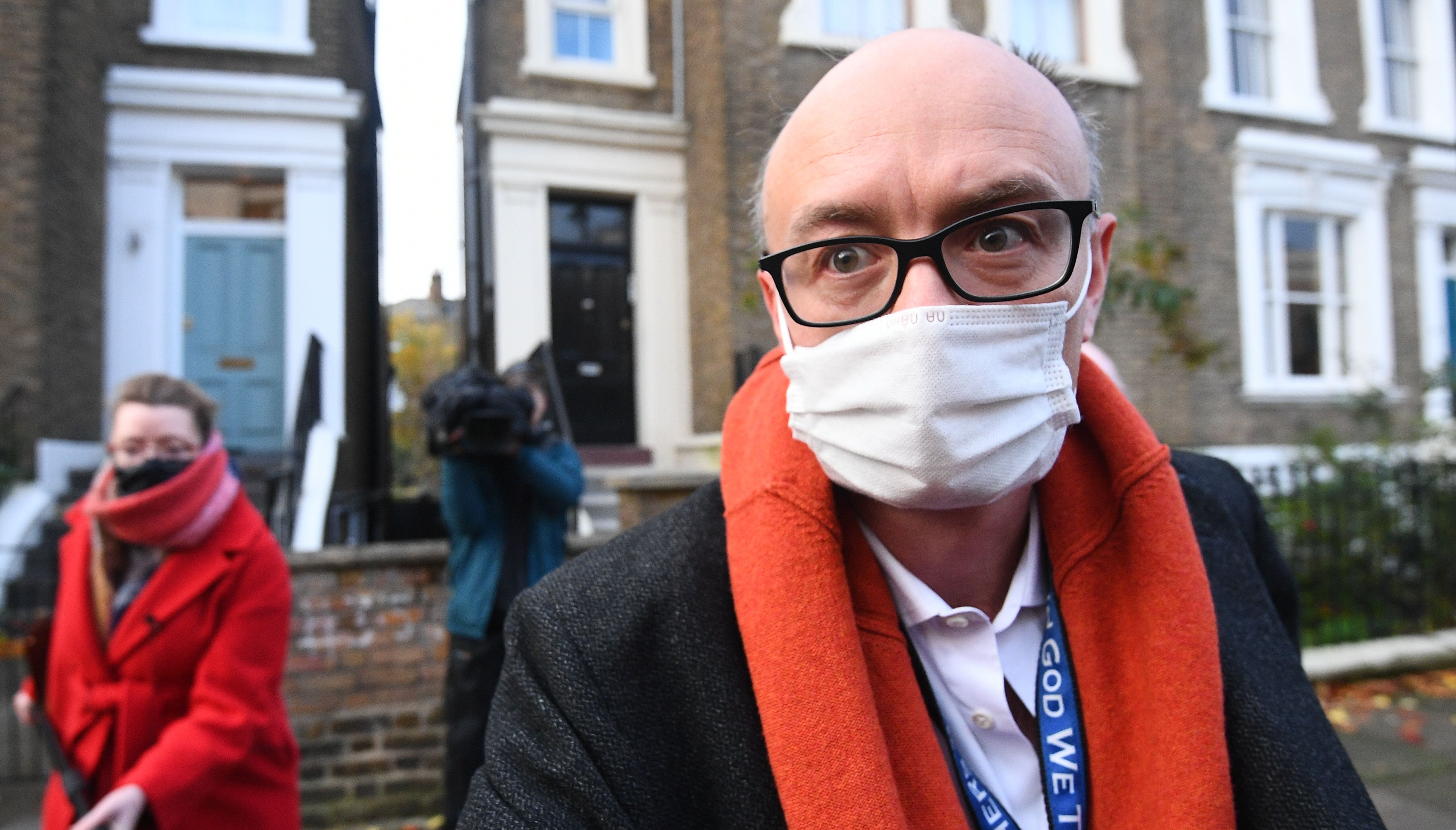 Prime Minister Boris Johnson's top aide Dominic Cummings leaves his home in north London