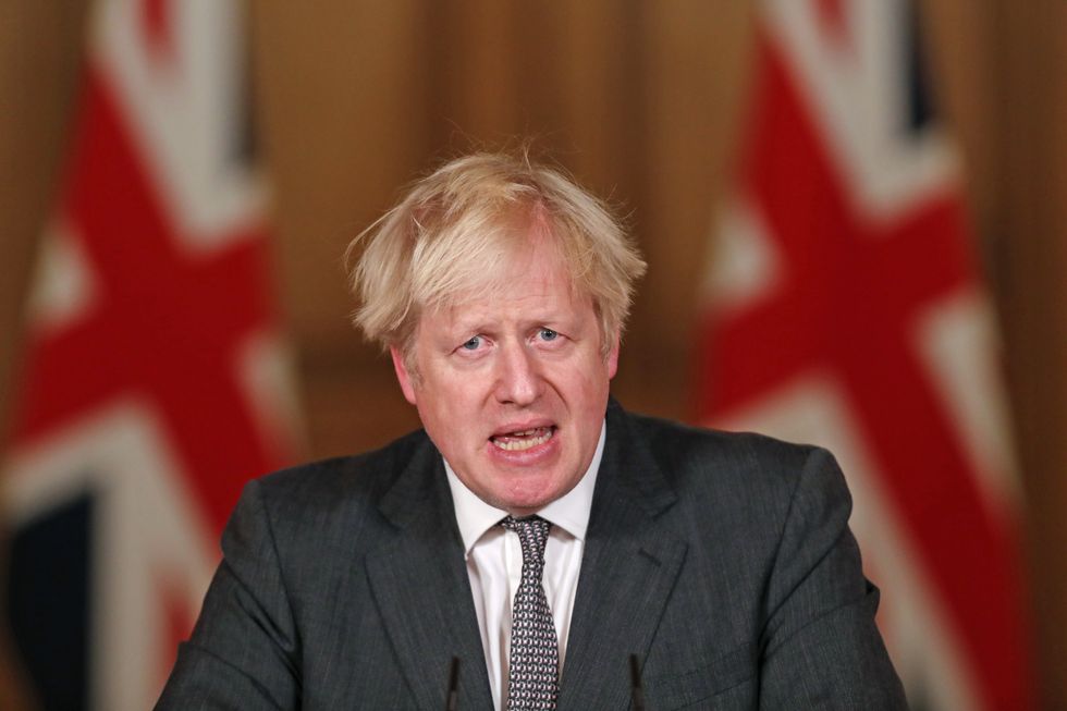 Prime Minister Boris Johnson speaking at a press conference in 10 Downing Street, London, following the tightening of England's Covid-19 tiers.