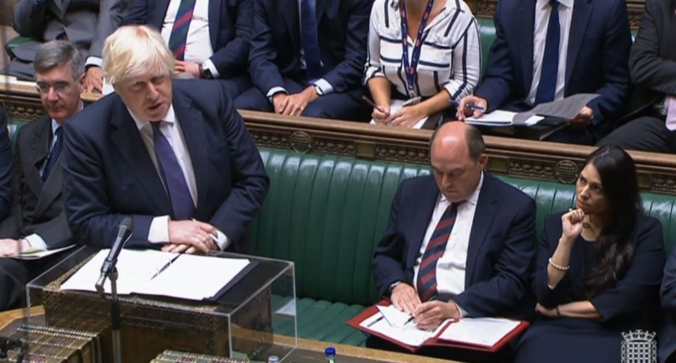 Prime Minister Boris Johnson speaking during the debate on the situation in Afghanistan in the House of Commons, London, as MPs returned to Parliament from their summer break for an emergency sitting on Wednesday, three days after the country's capital Kabul fell to the militants on Sunday.