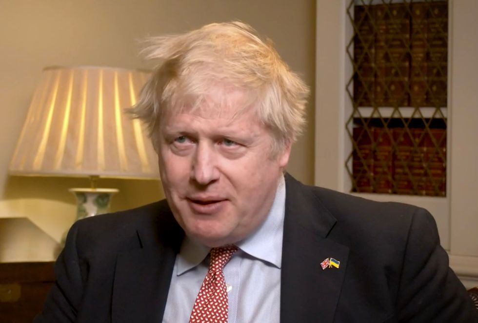 Prime Minister Boris Johnson speaking to GB News