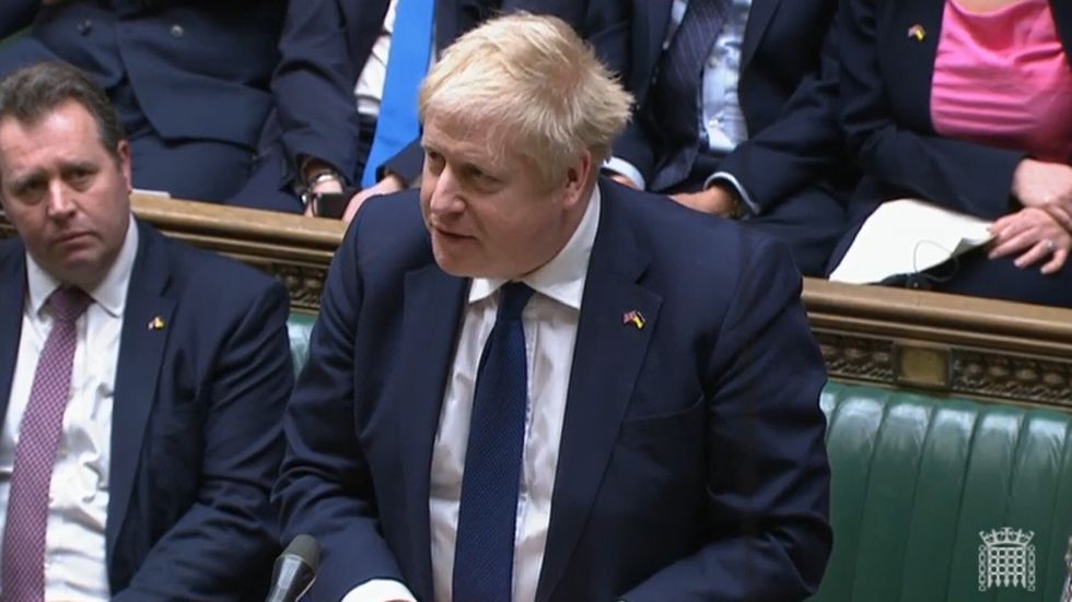 Prime Minister Boris Johnson speaks after Ukrainian President Volodymyr Zelensky addressed MPs in the House of Commons via videolink on the latest situation in Ukraine.