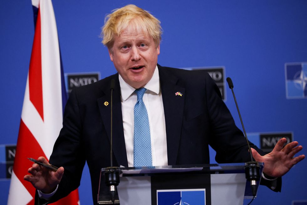 Prime Minister Boris Johnson speaks during a press conference following a special meeting of Nato leaders in Brussels, Belgium. Picture date: Thursday March 24, 2022.