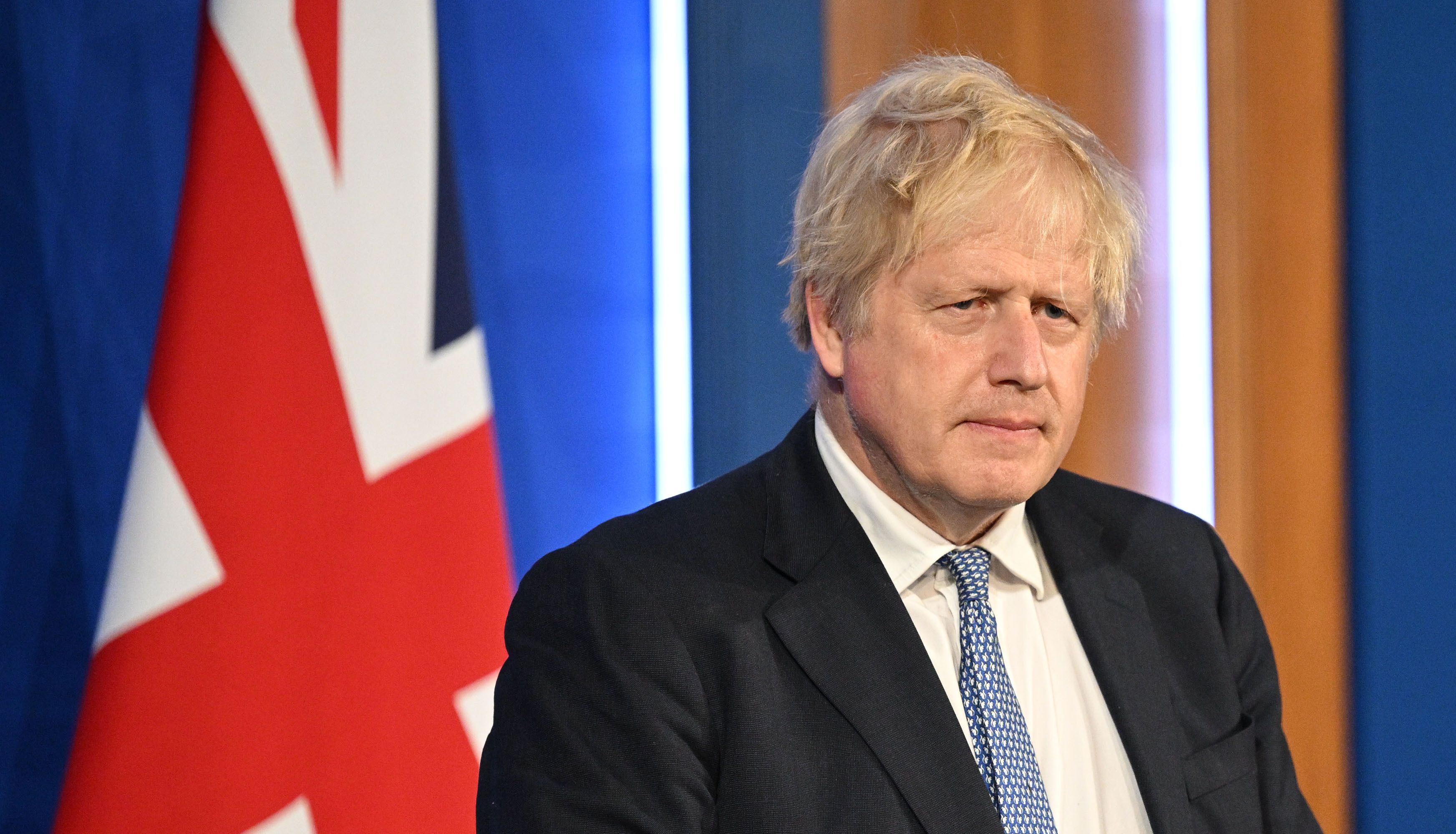 Prime Minister Boris Johnson speaks during a press conference in Downing Street, London, following the publication of Sue Gray's report into Downing Street parties in Whitehall during the coronavirus lockdown. Picture date: Wednesday May 25, 2022.