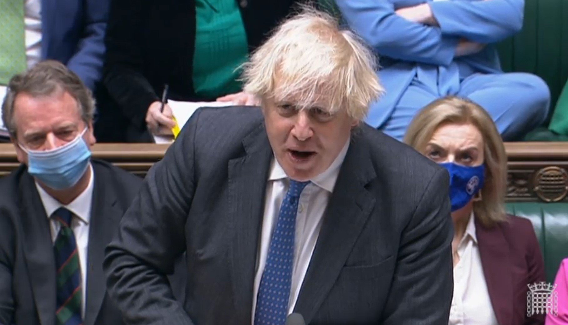 Prime Minister Boris Johnson speaks during Prime Minister's Questions in the House of Commons, London. Picture date: Wednesday December 15, 2021.