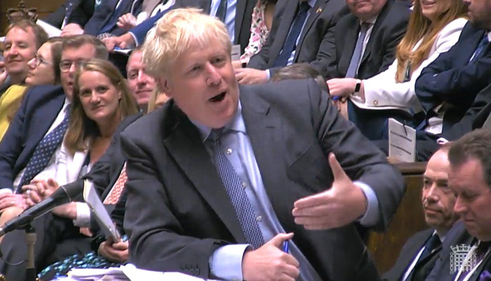 Prime Minister Boris Johnson speaks during Prime Minister's Questions in the House of Commons, London. Picture date: Wednesday June 15, 2022.