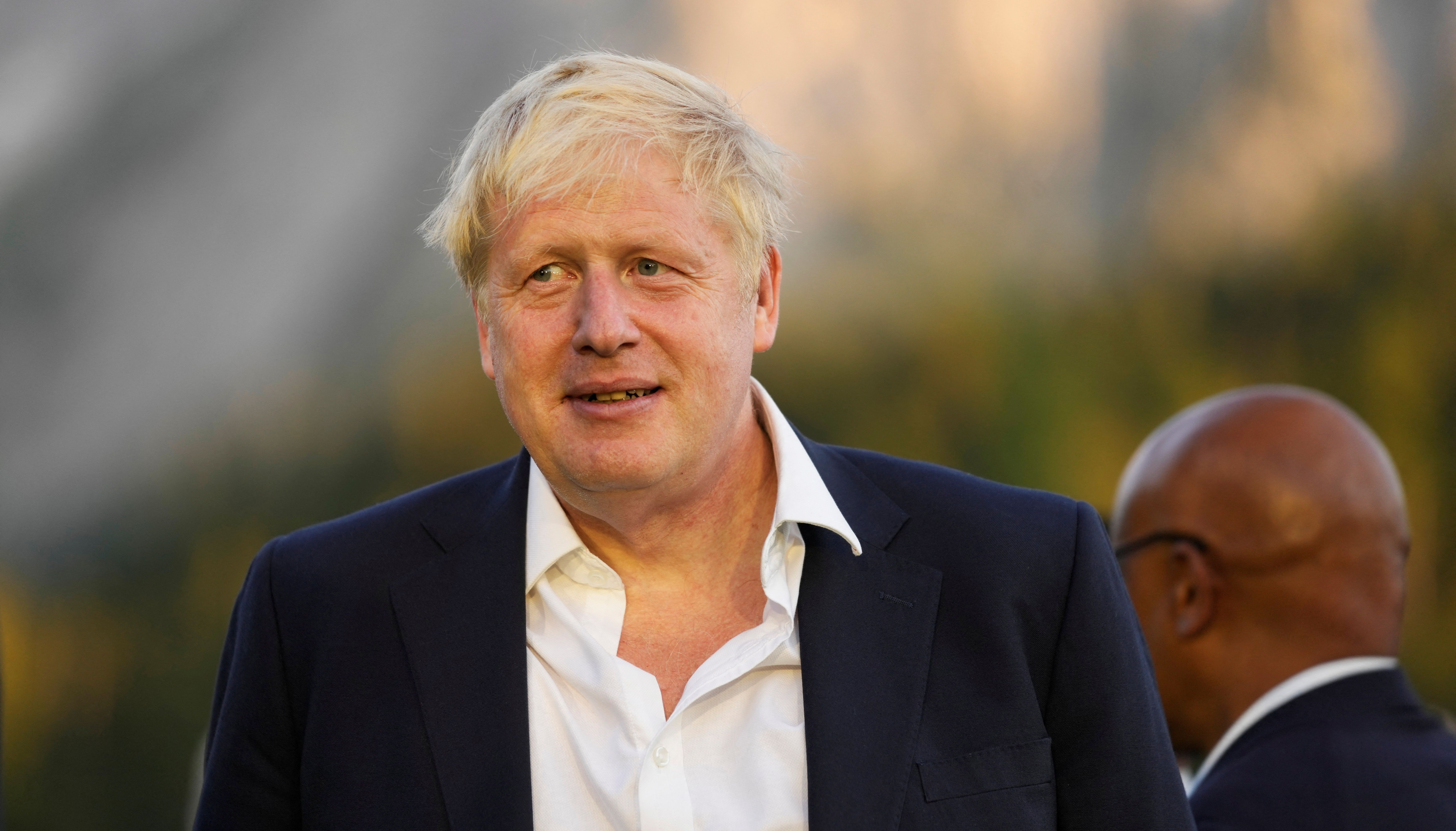 Prime Minister Boris Johnson spoke to reporters at the G7 summit in Germany